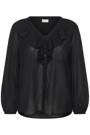 KClana Frill Blouse Black deep - 10584098