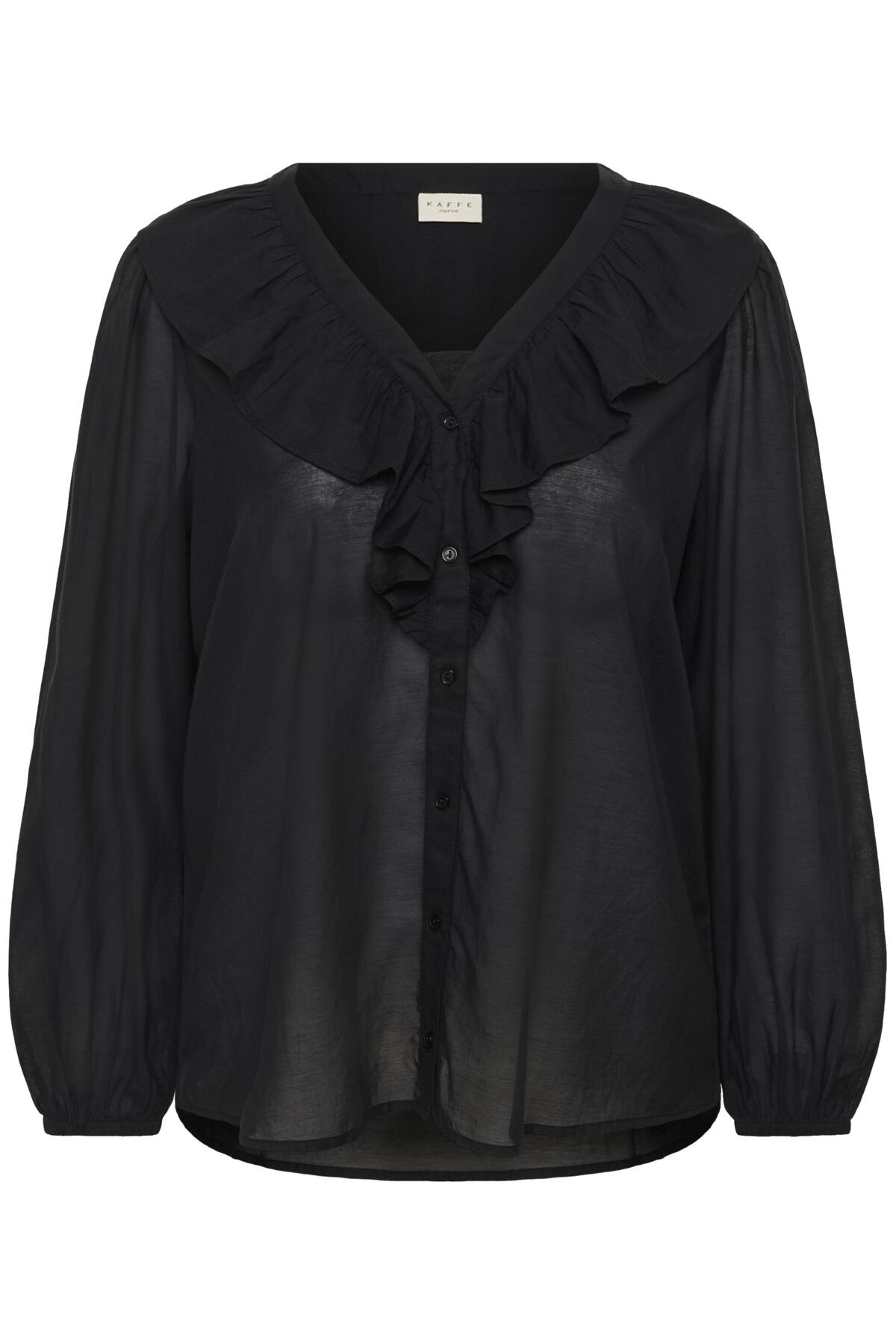 KClana Frill Blouse Black deep - 10584098