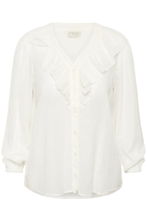 KClana Frill Blouse Chalk - 10584098