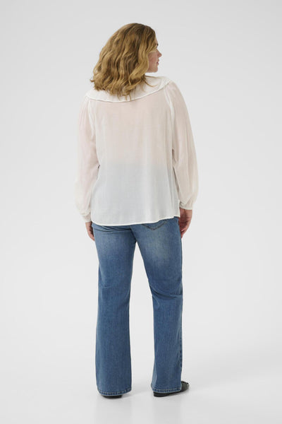 KClana Frill Blouse Chalk - 10584098 Thumbnail