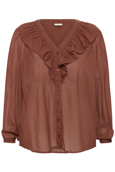 KClana Frill Blouse Henna - 10584098 Thumbnail