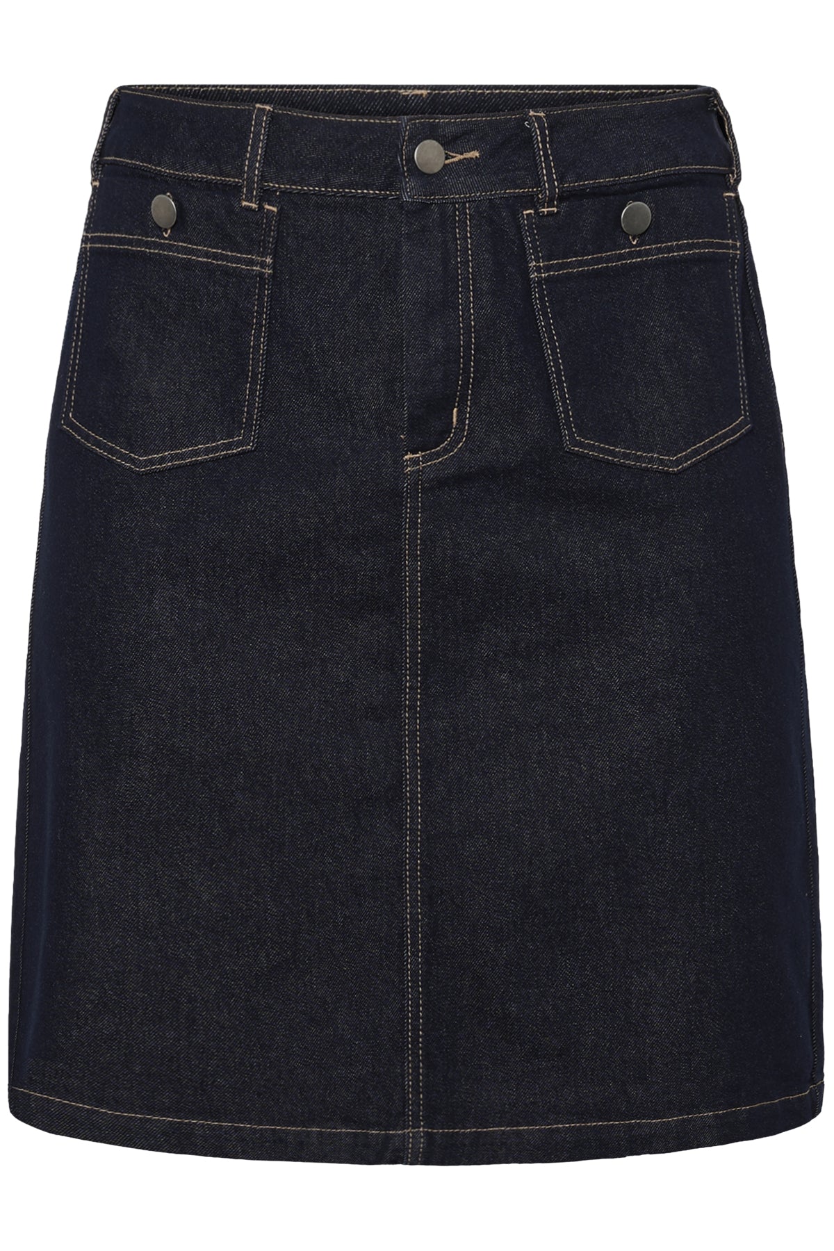 KCroria Denim Skirt Unwashed Blue Denim - 10584102