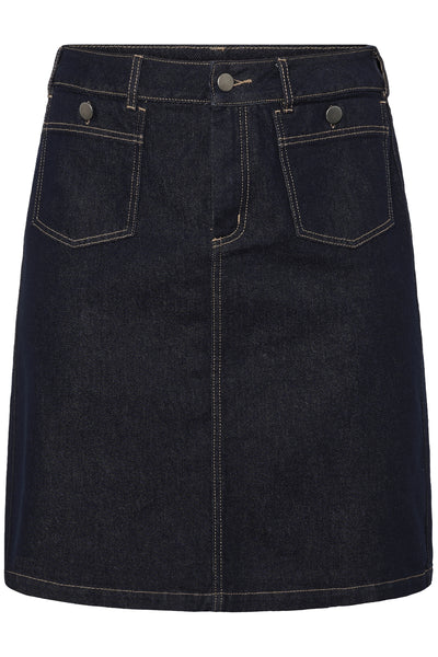 KCroria Denim Skirt Unwashed Blue Denim - 10584102 Thumbnail