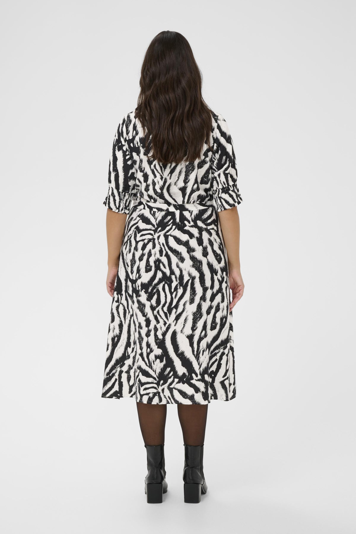 KChalia Shirt Dress Black Chalk Animal - 109009 - 10584212
