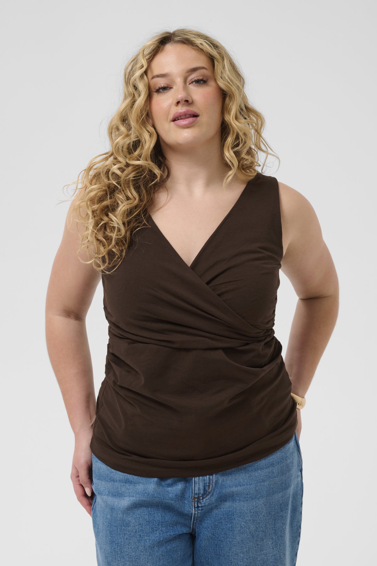 KCofelia Wrap Top Coffee Bean - 190915 - 10584631