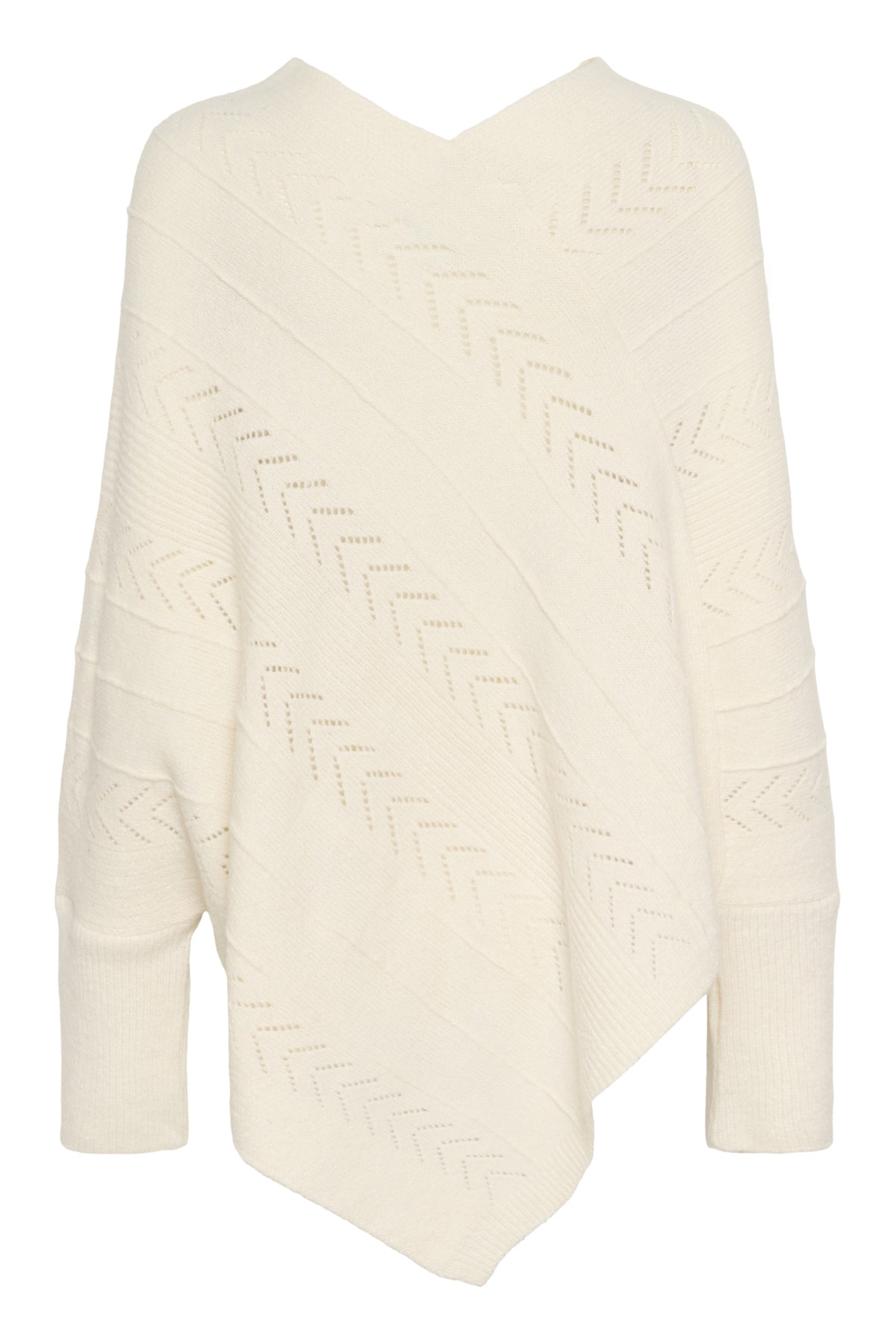 CRHoliday Knit Poncho Eggnog Melange - 10610828