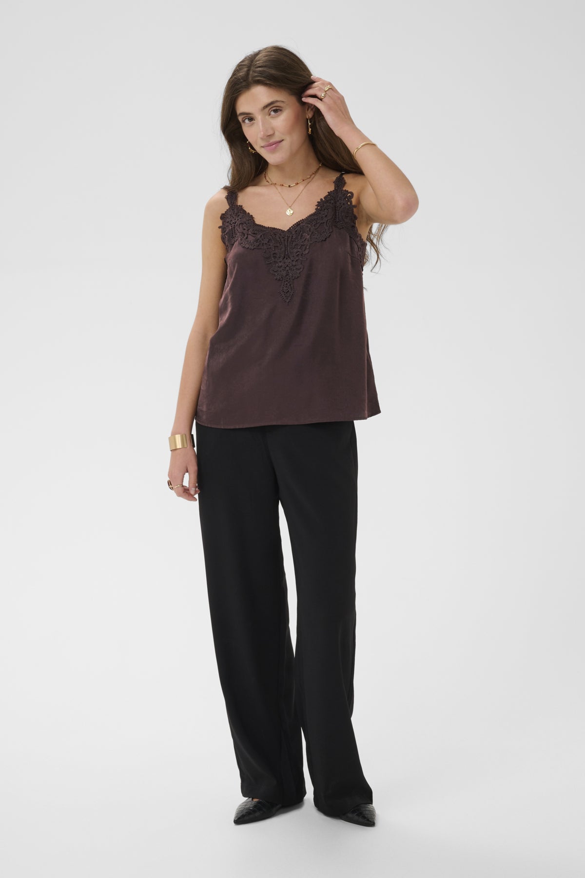 CRAnna Top Chocolate Plum - 10611224