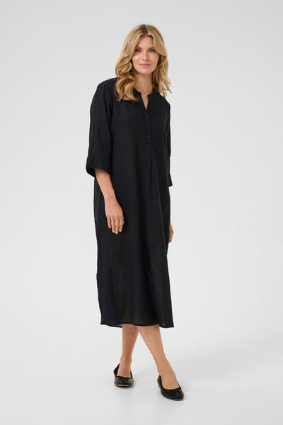 CRBellis Caftan Dress Pitch Black - 10611577 Thumbnail
