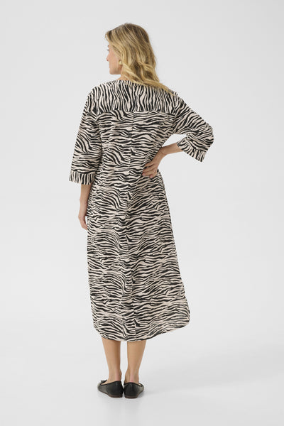 CRBellis Caftan Dress Monochrome Animal - 10611577 Thumbnail