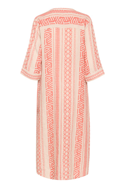 CRBellis Caftan Dress Ethnic Geo Porcelain Rose - 10611577 Thumbnail