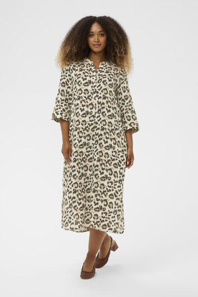 CRBellis Caftan Dress Nature Leopard - 10611577 Thumbnail