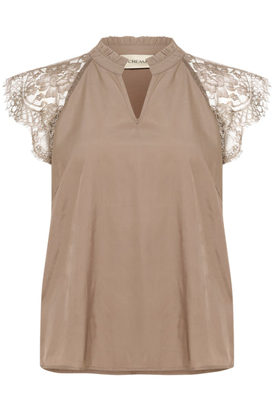 CRNola Lace Blouse Fossil - 170909 - 10611693 Thumbnail