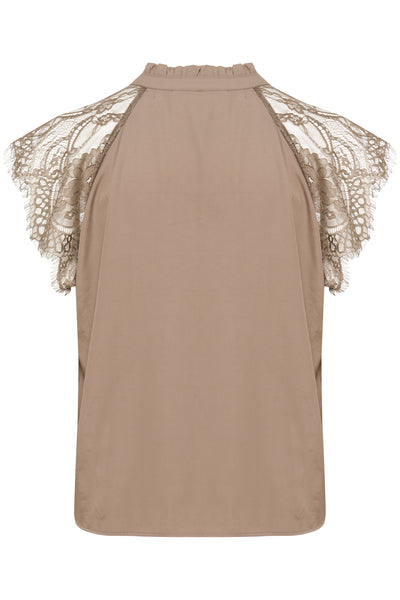 CRNola Lace Blouse Fossil - 170909 - 10611693 Thumbnail