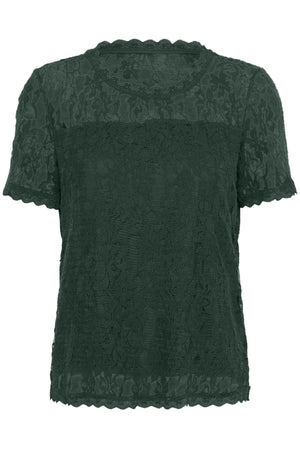 CRKit SS Lace Blouse Sea Moss - 195030 - 10611696