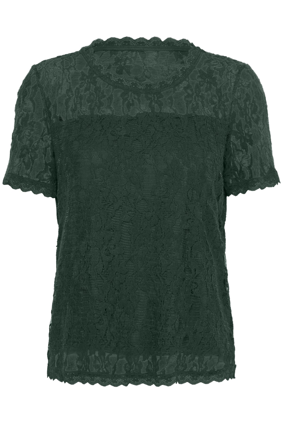 CRKit SS Lace Blouse Sea Moss - 195030 - 10611696