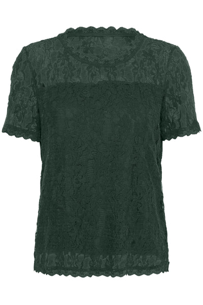 CRKit SS Lace Blouse Sea Moss - 195030 - 10611696 Thumbnail