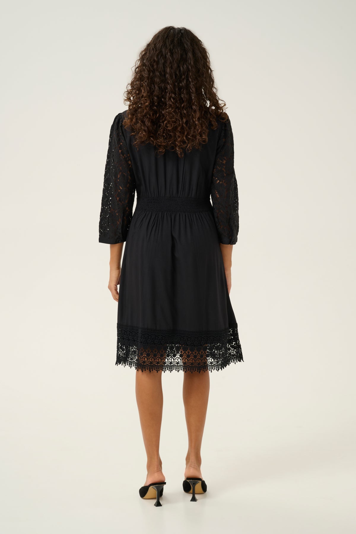 CRMilla Kaspis 3/4 Dress Pitch Black - 10612681