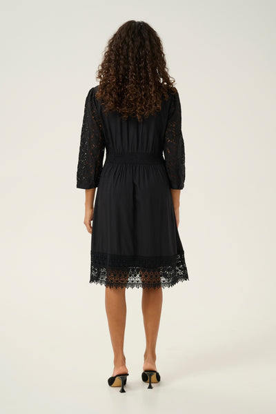 CRMilla Kaspis 3/4 Dress Pitch Black - 10612681 Thumbnail