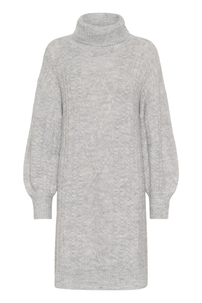 CRPumpkin Knit Dress Grey Melange - 100391 - 10612953 Thumbnail