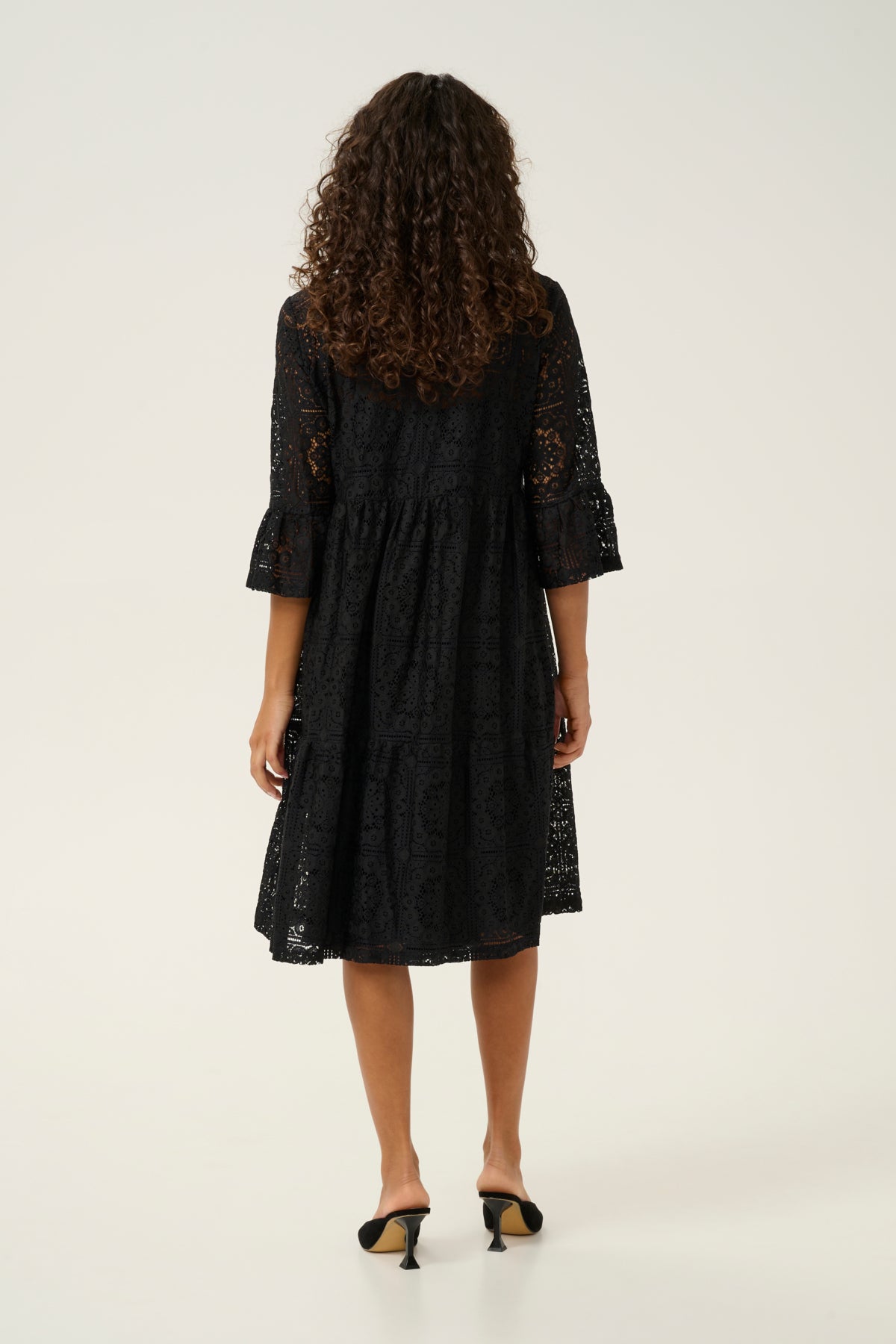 CRTiley Lace Dress Pitch Black - 10613095