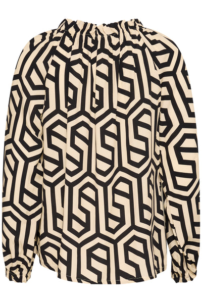 CRAstra Blouse Geometric Black White - 10613115 Thumbnail