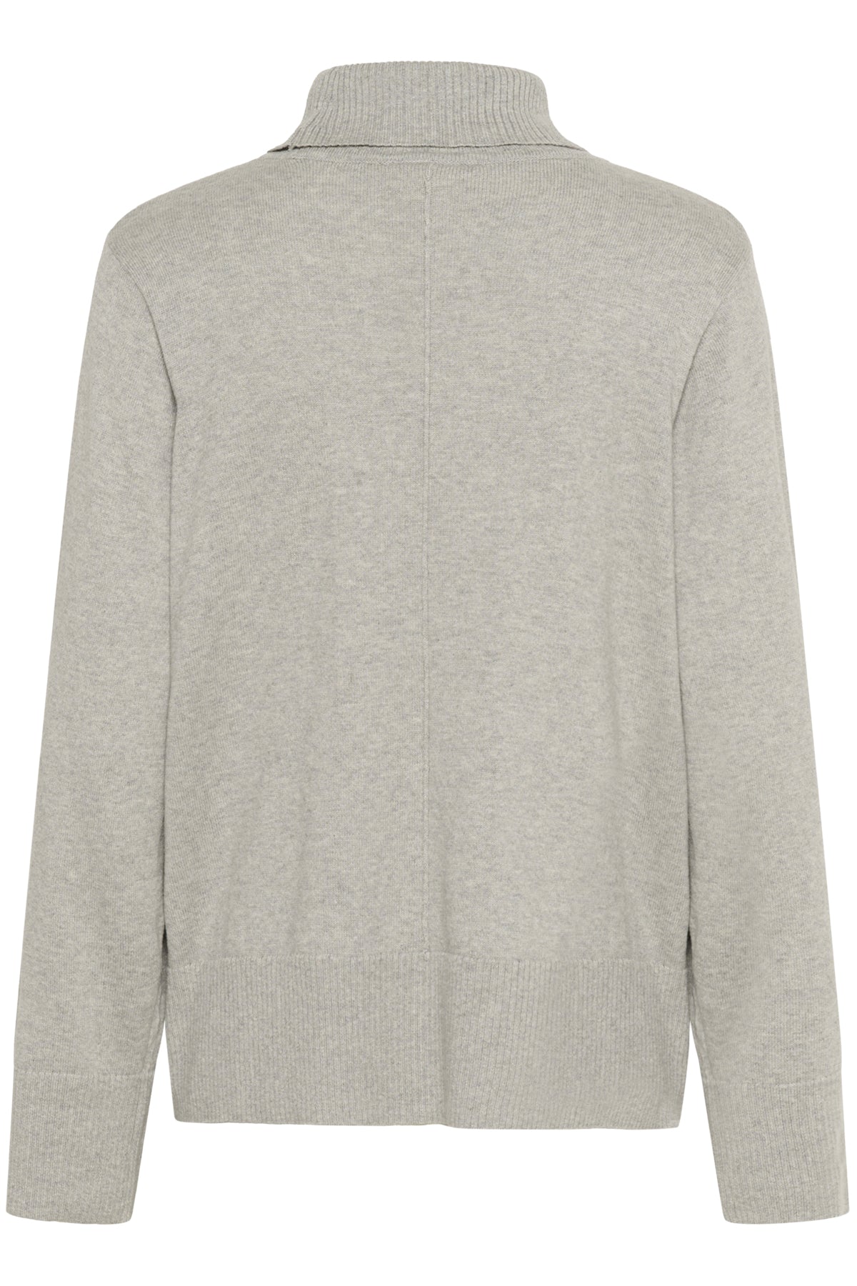 CRAnva Rollneck Pullover Light Grey Melange - 100827 - 10613181