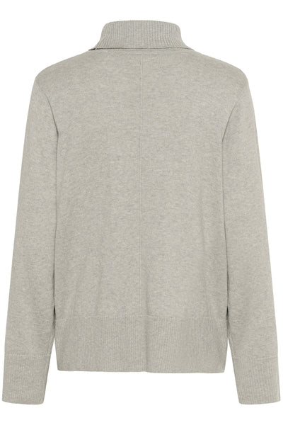 CRAnva Rollneck Pullover Light Grey Melange - 100827 - 10613181 Thumbnail