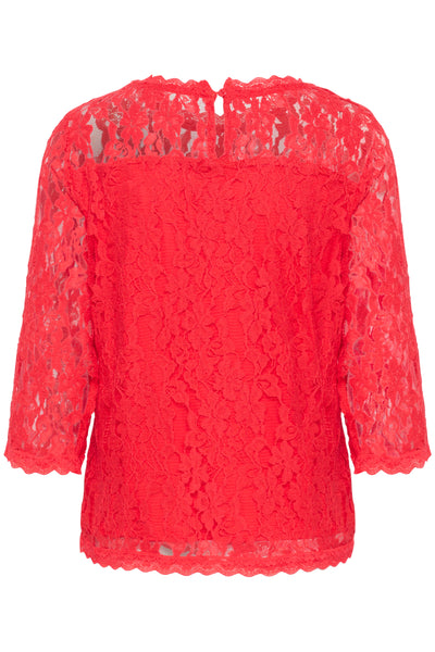 CRKit 3/4 Sleeve Blouse 10613238 High Risk Red Thumbnail