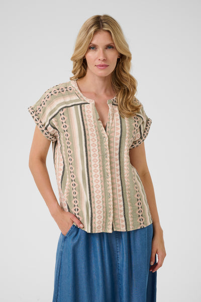CRSola Blouse Tea jaquard Thumbnail