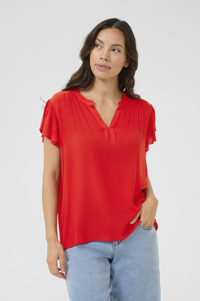 CRAllie Blouse Flame Scarlet Thumbnail