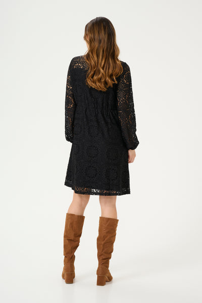 CRTiley Lace Dress - Zally Fit Pitch Black - 10613785 Thumbnail