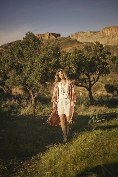 CRTyla Kimono Bruchetta with embroidery Thumbnail