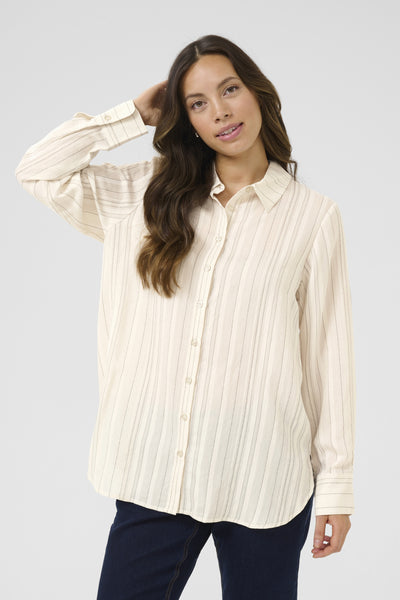 CRVenea Joa Shirt Birch Stripe - 10613901 Thumbnail