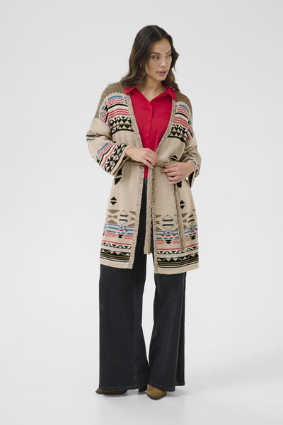 CREtta cardigan Ethnic red and blue mix - 10613923 Thumbnail