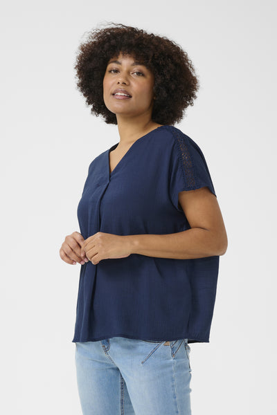 CRHenja Blouse Navy Blazer Thumbnail