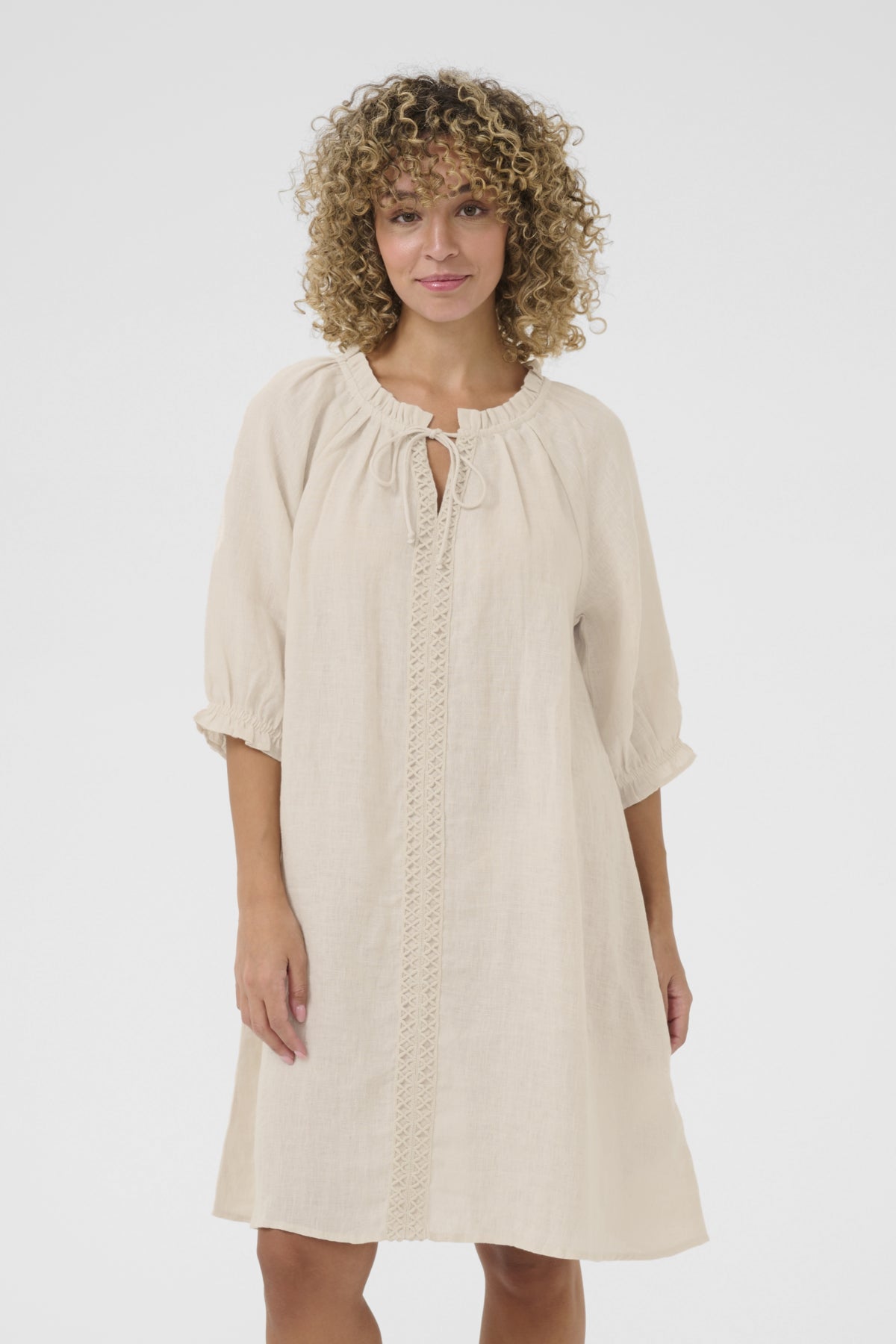 CRBellis lace dress short Crispy Sand - 10614048