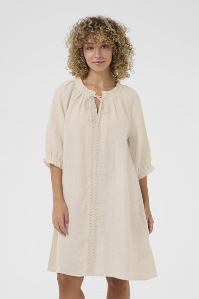 CRBellis lace dress short Crispy Sand - 10614048 Thumbnail