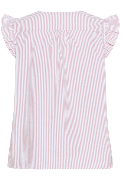CRAmala Sleeveless Blouse Light Rose Stripe - 10614101 Thumbnail