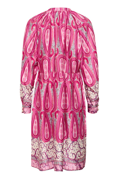 CRAmina Dress Pink Paisley Border - 10614109 Thumbnail