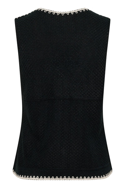 CRFrust Knit Vest Pitch Black Thumbnail