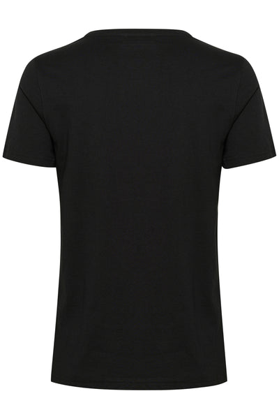 CRUmra T-Shirt Black w. white Heart Hand - 10614116 Thumbnail