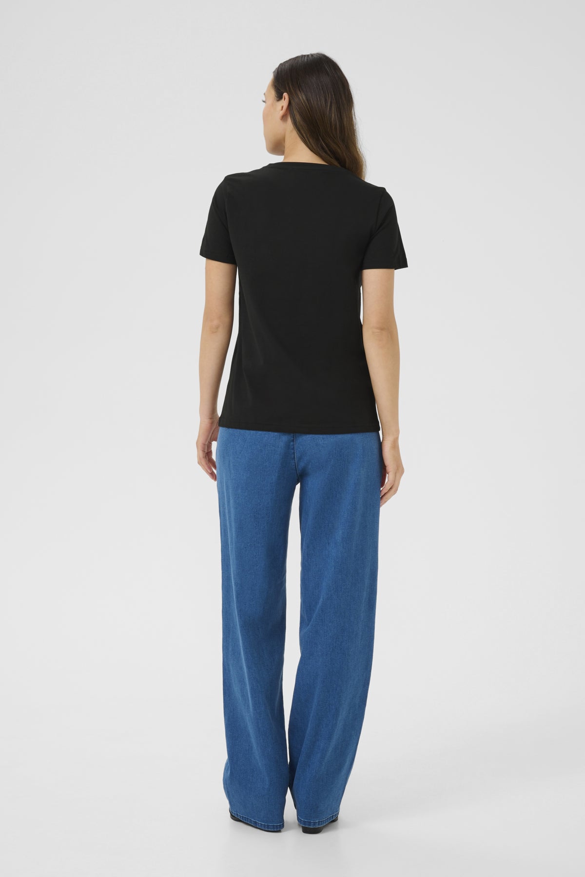 CRUmra T-Shirt Black w. white Heart Hand - 10614116