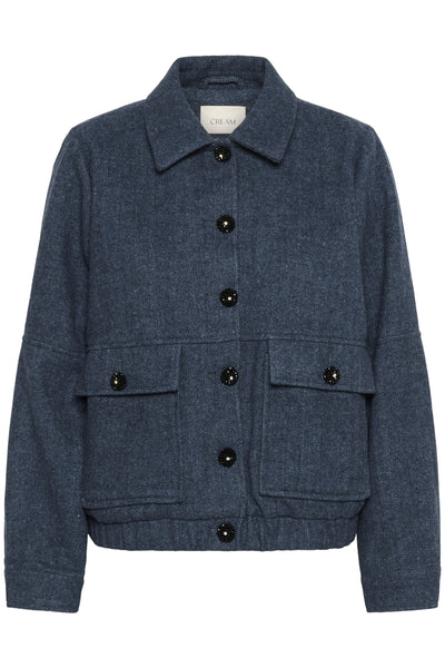CRSadie Bomber Navy Herringbone - 10614136 Thumbnail