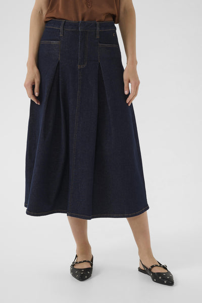 CRRobina Denim Skirt Chicago Rinse Blue Denim Tobac - 10614138 Thumbnail