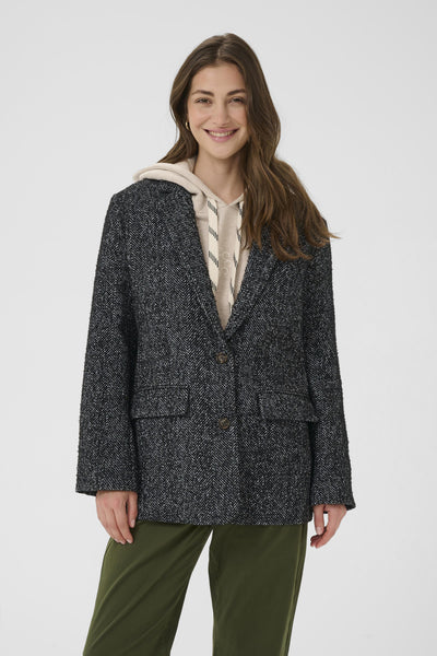 CROlina Blazer Black/white herringbone - 10614144 Thumbnail