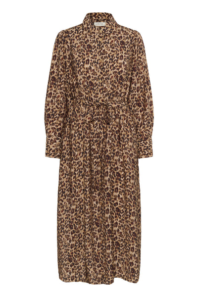 CREluna Shirt Dress Brown Leopard - 10614152 Thumbnail