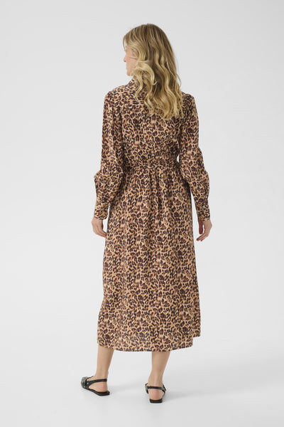 CREluna Shirt Dress Brown Leopard - 10614152 Thumbnail