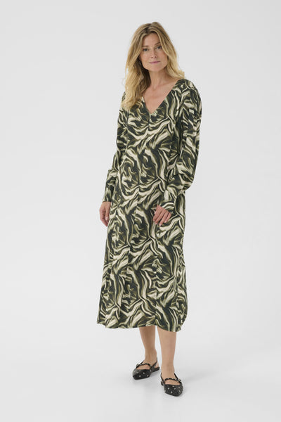 CRBeva Dress Green Animal - 10614163 Thumbnail