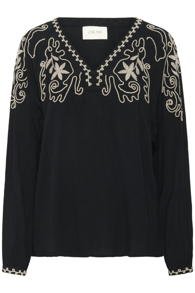 CRRosine Blouse Pitch Black - 10614168 Thumbnail