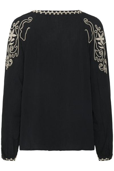 CRRosine Blouse Pitch Black - 10614168 Thumbnail